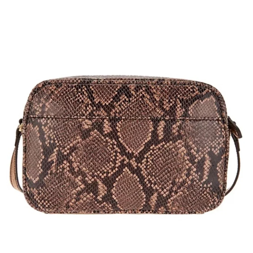 G.I.L.I. Got It Love It Leather Crossbody/Blush Snake/Pouch/NEW/NEVER USED!